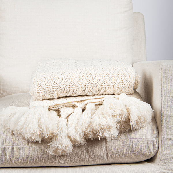 Large Tassel Throw Wayfair